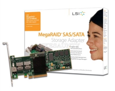 1Pcs Lsi Megaraid 8708EM2 128M Cache RAID5 RAID6 Sas Raid Card Plc Module ur