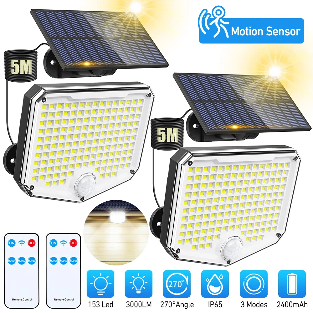 Solar powered motion sale detector flood light