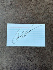 Jimmy Vasser Index Card - NASCAR - Autographed!