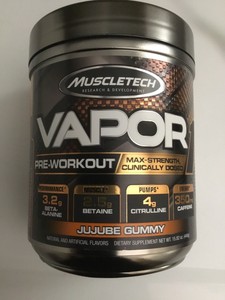 Best Workout Supplements 2021 Muscletech Vapor 1 Pre Workout (20 Srv) W/Creatine/jujube Gummy 