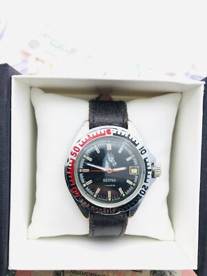  Seltenes Wostok Amphibienpferd   Wostok   Sowjetischer Automatikaufzug 24...