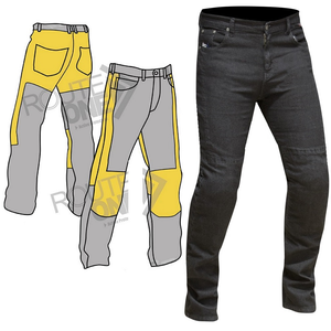 ladies black stretch jeans