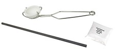 Melting Kit w/ 100 Gram Ceramic Crucible, Tong, Stir Rod, Flux Metal Casting Set