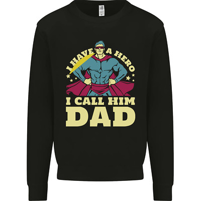 Ich Habe A Hero I Anruf Ihm Dad Lustig Vatertag Herren Sweatshirt Pulli