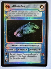 STAR Wars CCG Reflections I 1 Millennium Falcon Foil