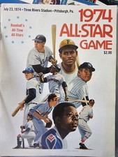 Vintage 1974 MLB All Star Game Official Program Three Rivers Stadium