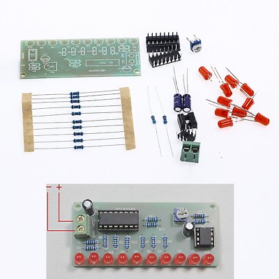 Led Sequencer Kit NE555 & CD4017 LED Light Chaser Sequencer Follower Scroller Module DIY ...