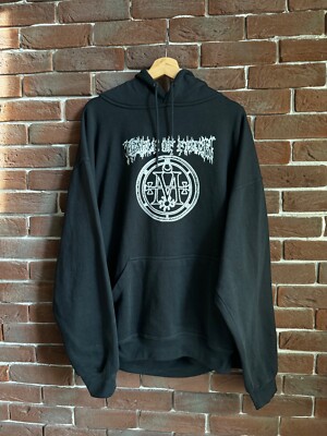 Vintage 00s Cradle of Filth Midian Black Metal Band hoodie xl