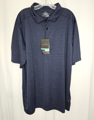 Page & Tuttle Men's Dark Blue Short Sleeve Pullover Activewear Shirt Size 2X