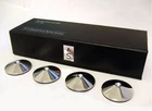 Set of 4 AudioSerenity Polished Chrome HiFi Spike Shoes