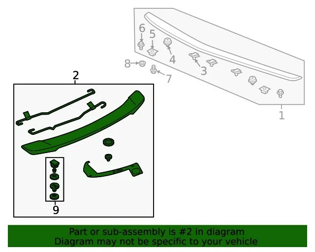 NUEVO OEM Honda maletero tapa alerón rendimiento rojo 08F10-TX6-2J0A Acura ILX 2019-20 Foto 4 de 4
