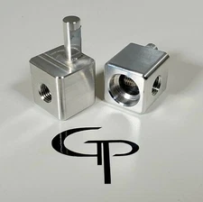 GP Car Audio 1/0 AWG to 4 GAUGE Machined Amp Input Reducers Pair