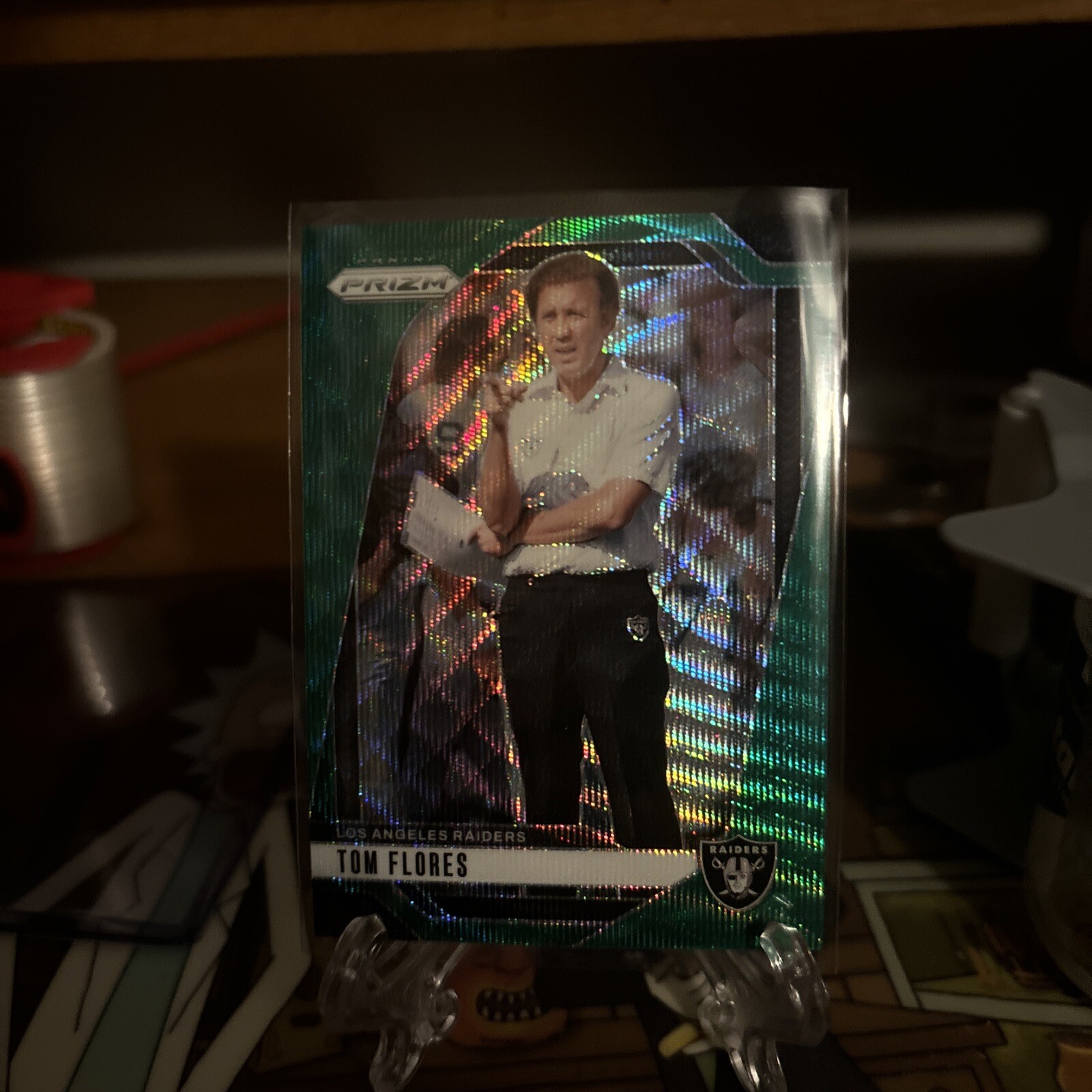 2024 Panini Prizm - Green Wave Prizm #156 Tom Flores