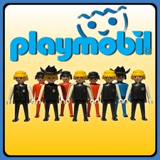 Playmobil Set Of 9 Figures Accessories, Cowboy Sheriff Vintage