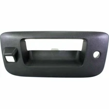 Tailgate Handle Bezel w/ Camera & Key Hole Black for 2007-2013 Silverado Sierra