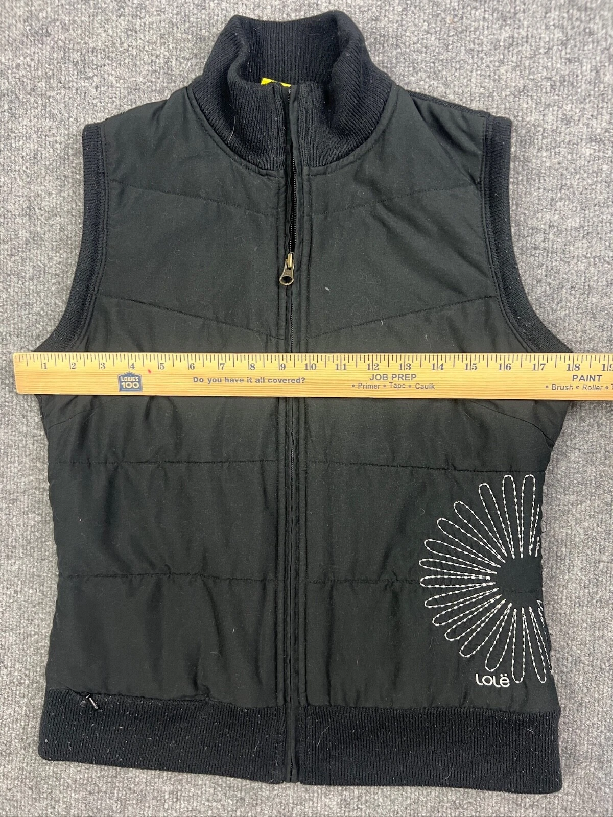 lole full zip flower embroidered quick dry breathable jacket