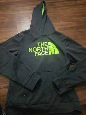 THE NORTHFACE HOODIE MENS SIZE MEDIUM GRAY MISSING DRAWSTRINGS EXCELLENT...