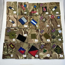 X2 MTP Army Issued Blank Blanking Patches UBACS/PCS Regiment Engineer Shamrock