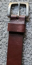Men's Timberland Genuine Leather Brown Belt #1426-200 Sz. 40-Nickel Buckle~NWOT