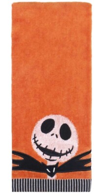 Disney Nightmare Before Christmas Jack Skeleton Embroidered Hand Towel