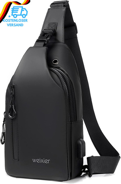 Brusttasche Anti-Diebstahl Sling Bag Herren Kleine UmhäNgetasche Outdoor Wasserd-image