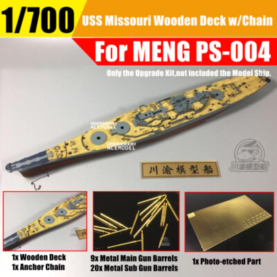1/700 USS Missouri BB-63 Battleship Super Detail-up Upgrade Kit for MENG PS-004