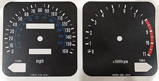 KAWASAKI Z1300 KZ1300 INSTRUMENT SPEEDO AND TACHO CLOCK RESTORATION DECALS