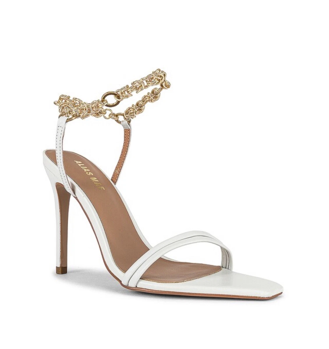 Dolce & Gabbana Beige Ankle Chain Pumps Women's Shoes