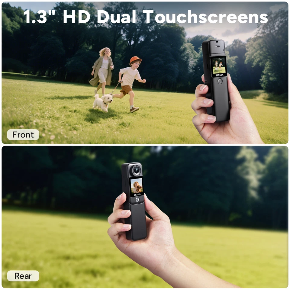 Cámara de acción de bolsillo SJCAM C300 4K, potencia de 7 horas, estabilización de 6 ejes, doble toque Foto 2 de 4