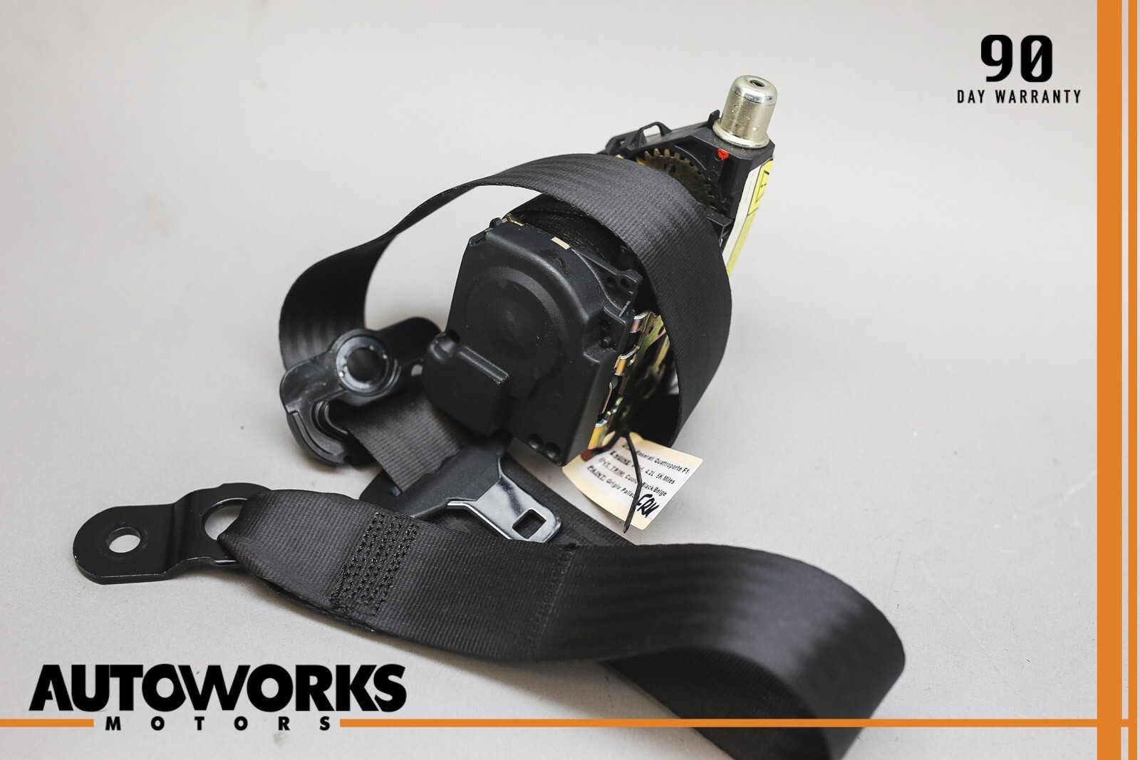 03-08 Maserati Quattroporte M139 Front Right Passenger Side Seatbelt Black OEM