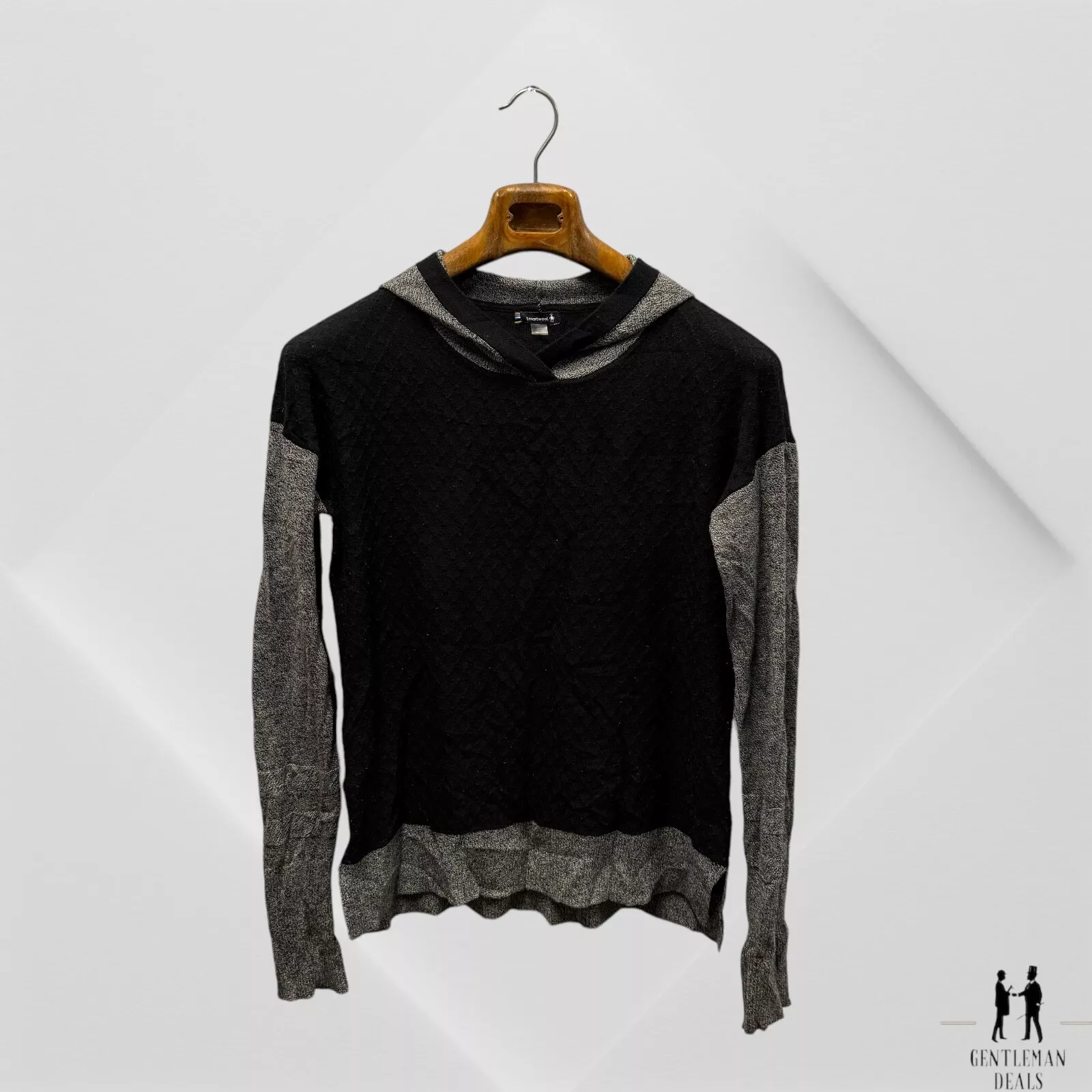 smartwool mountain wool blend sweater wine burgundy gray hoodie