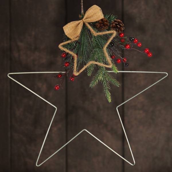 Weihnachts-HäNger Stern Aus Metall - Adventsdekoration - 45 Cm-image