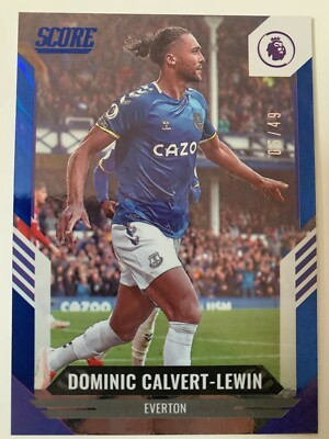 Panini Premier League Score 21/22 Dominic Calvert-Lewin Blue Lava Parallel 05/49
