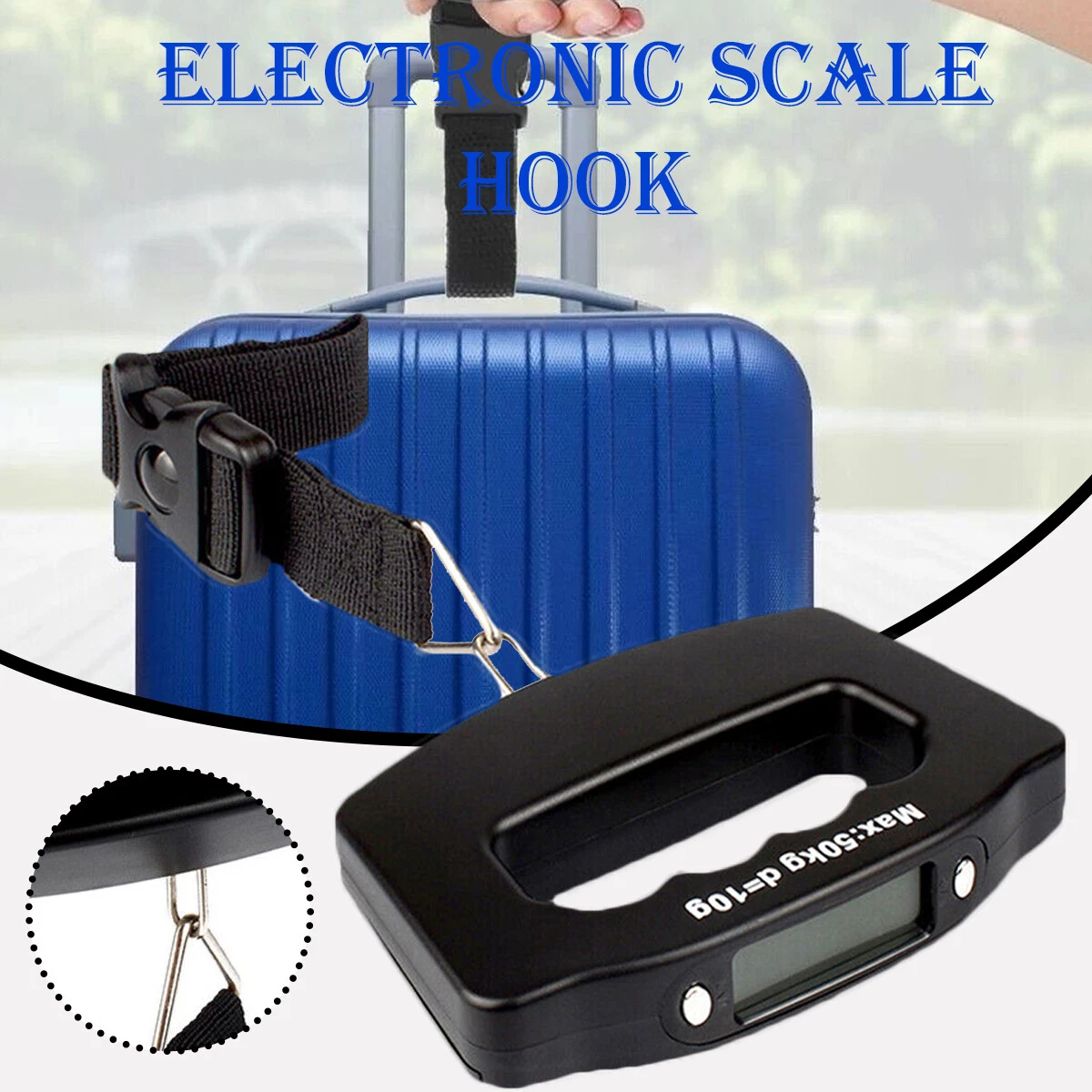 Portable Digital 50KG Capacity Luggage Scale