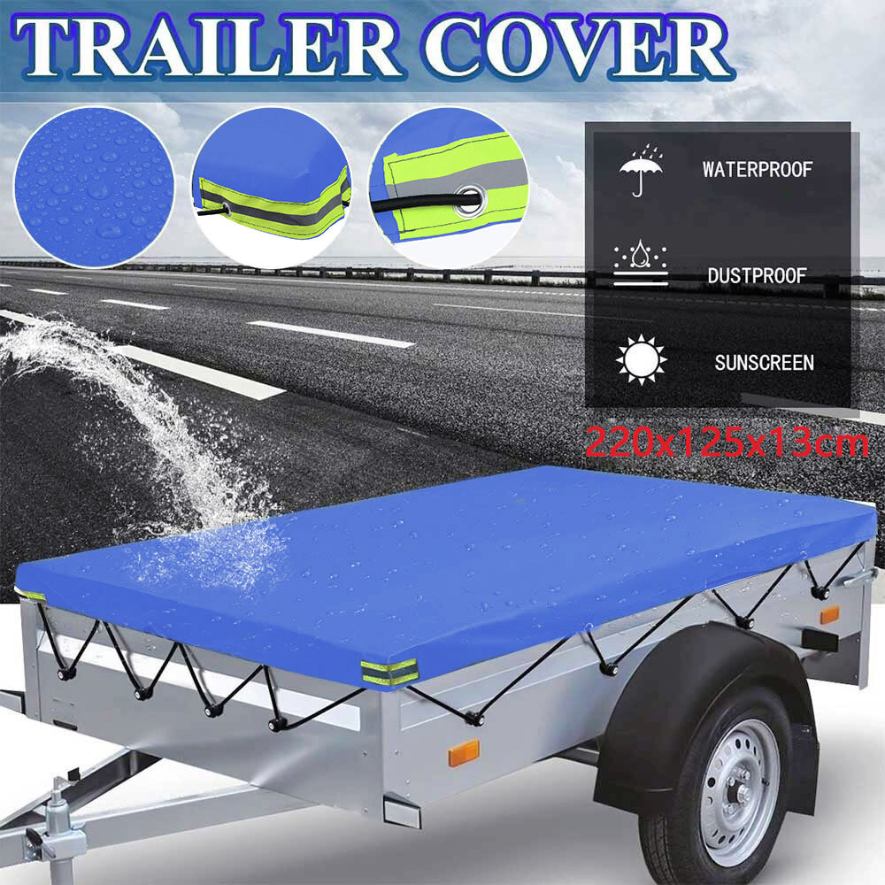 7x4 ft Heavy Duty Trailer Cover Waterproof Elastic Cord Protector