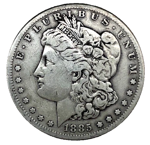 1885 S Morgan Dollar VF-Very Fine 90% Silver $1 U.S Coin # 2655
