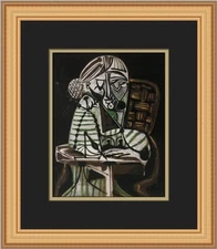 Pablo Picasso Woman Drawing Custom Framed Print