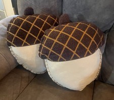 Set Of 2 14.5 in Harvest Brown Acorn Decorati...