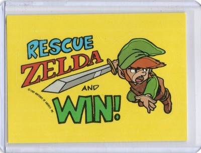 1989 Topps Nintendo #22 Zelda Sticker Card