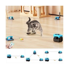 AsFrost Upgraded Interactive Cat Toy for Indoor Cats, Auto/Manual Control DIY...