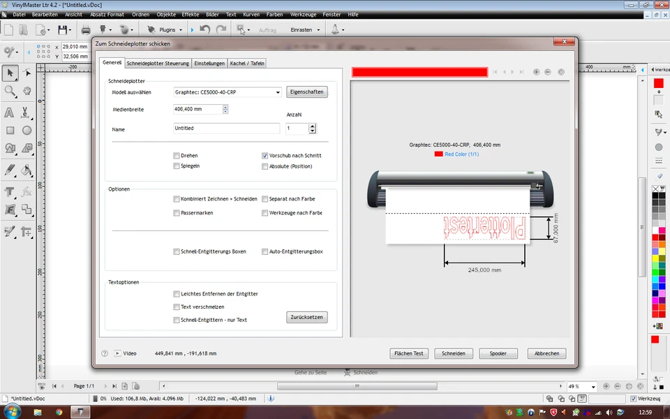Schneideplotter Software Vinylmaster LTR 5.0 - Bild 4 von 4