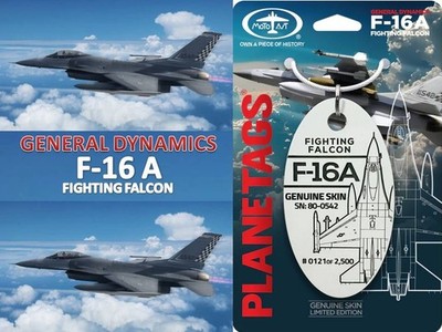 Planetag Real Flugzeughaut F-16A Fighting Falcon 80-0542 - Air Intake White