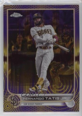 2022 Chrome Sonic Purple & Yellow Pulse Refractor 46/299 Fernando Tatis Jr o7m