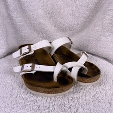 Birkenstock Mayari Kids Sandals Size 32 US 1 White Toe Loop Narrow