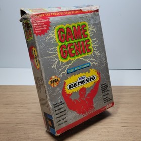 Galoob Game Genie Sega Genesis Video Game Enhancer w/ Box Manual Code Book 1992