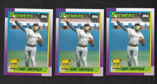 1990 TOPPS # 718 GARY SHEFFIELD  ( 3 COPIES ) NICE CARDS