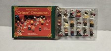 Winter Wonderland Miniature Christmas Tree Animal Critter Ornament Set of 18 NIB