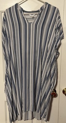 Women s Time&Tru Sleeveless Swimwear Cover Up  w/Pockets Sz XL 16-18 Item# 1514