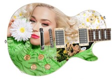 Katy Perry Signed Custom Graphics Photo Guitar Lp Cd Album ACOA