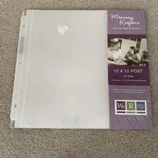 12 x 12-inch Album Post Page Protectors by We R Memory Keepers 25 Sheets